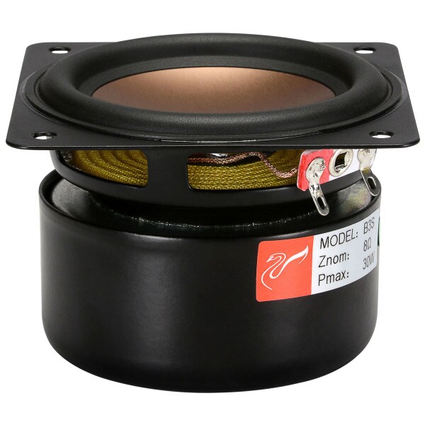 Main product image for HiVi B3S 3" Shielded Aluminum Alloy Full-Range Driver Square Frame